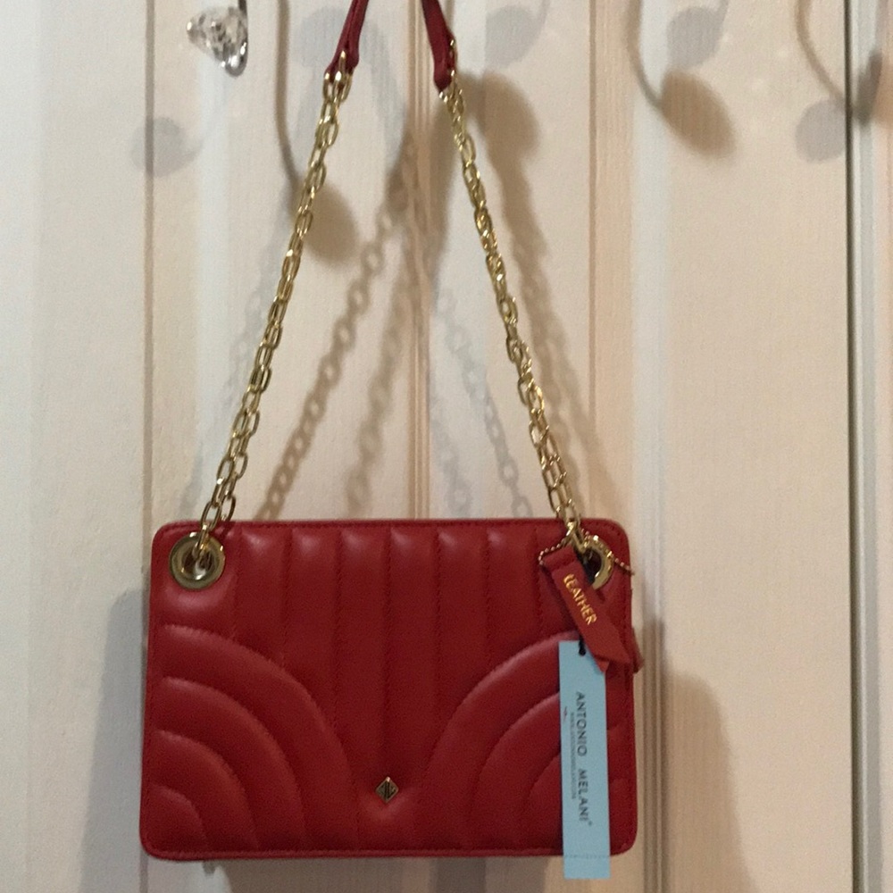 Antonio Melani Alexa quilt leather crossbody  NWT